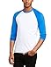 Fruit Of The Loom Mens Long Sleeve Baseball T-Shirt (L) (White/Royal Blue)