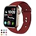 VATI Sport Band Compatible with Apple Watch Band 40mm 44mm 42mm 38mm, Soft Silicone Sport Strap Replacement Bands Compatible with iWatch Apple Watch Series 4, Series 3/2/1 S/M M/L