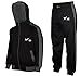 X-2 Mens Tracksuit Athletic Full Zip Fleece Jogging Sweatsuit Activewear Hooded Top