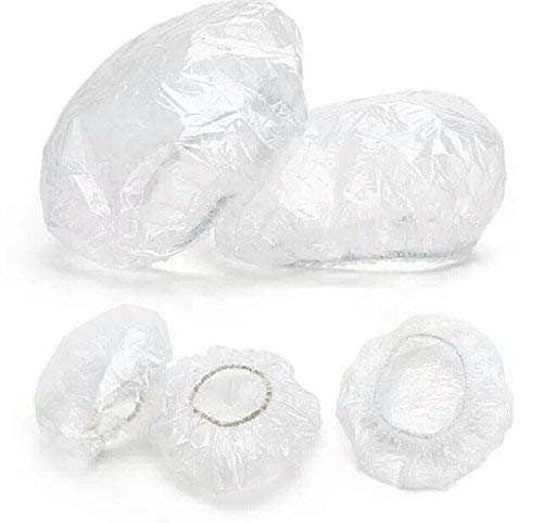 booplua 100pcs Disposable Clear Earmuffs Shower Waterproof Hair Coloring Ear Protector from Water Cover Caps Accessories