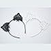 DRESHOW 2 Pack Sexy Rhinestone Lace Cat Ears Women Cosplay Fashion Headband Hair Accessories