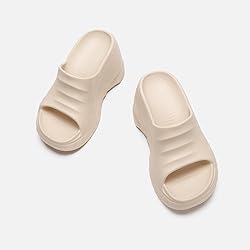 Arqa Marshmallow Wedge Sandals for Women Open Toe