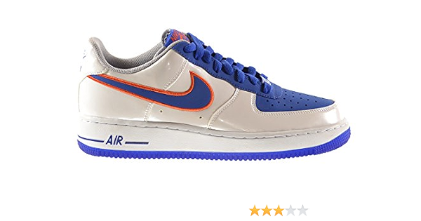 Amazon.com: Zapatillas Nike Air Force 1 Hombre Blanco/Game royal-turf  Naranja 488298 – 142, Blanco, 14 D(M) US : Ropa, Zapatos y Joyería
