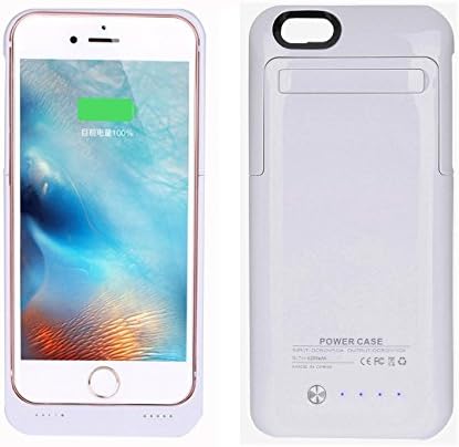 iPhone 6 Plus Battery Case Charger Fantastic LLC 4200mah External Charging Power Bank Case with Kickstand for iPhone 6 Plus/6S Plus (5.5inch) (White)