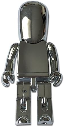 Robot Beautiful Quality USB Flash Drive 8GB - Memory Stick Data Storage - Pendrive - Silver Color Metal