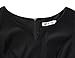 MUXXN Women's Vintage Notched Neck Blow Knee Party Mermaid Dress