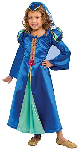 Renaissance Princess Costume, Blue, Large