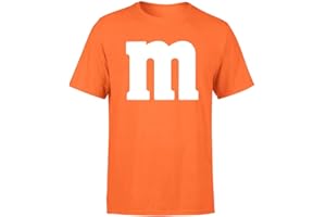 VERACCO Letter M Halloween Costumes T-Shirt | Funny Cool Graphic Tee Idea | for Men