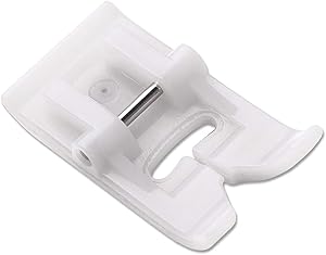 ZIGZAGSTORM SA122 7mm Teflon Non-Stick Zig Zag Presser Foot for All Low Shank Snap-On Brother,Babylock,Singer,Euro-Pro,Janome (New Home),Kenmore,White,Juki,Simplicity,Elna Sewing Machine 7301T