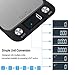 Digital Kitchen/Food Scale Grams and Ounces - Ultra Slim/Multifunction/Tare Function Kitchen Weight Scales for Cooking & Baking - 22lb/10kg Capacity,0.04oz/1g(Batteries Included)