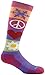 Darn Tough Merino Wool Ski Peace Love Snow Over-The-Calf Ultralight Sock - Junior's Majesty Large