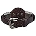 Jenia Flower Genuine Leather Cuff Wrap Bangle Bracelets Adjustable Men's Women's Jewelry