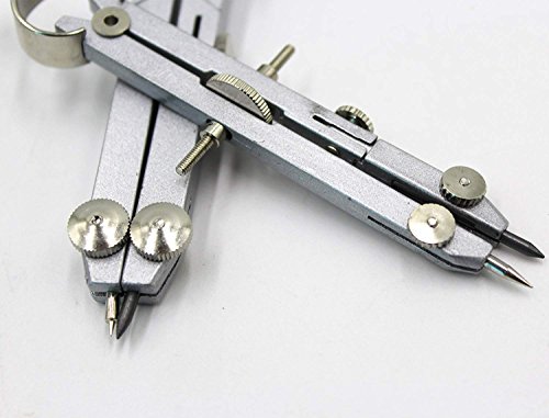 Geometry Compass Set,Aimeio Stainless Steel Circle Drawing Compasses Math Drafting Dividers Tool,5 Pack - Thumbnail 5