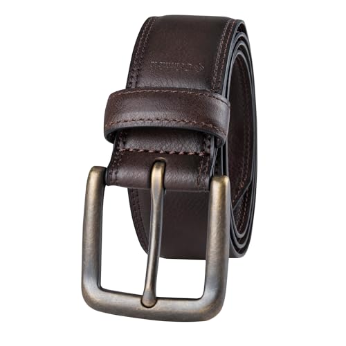 Men's 1.5 in. Wide Strech Casual Belt, brown, Medium