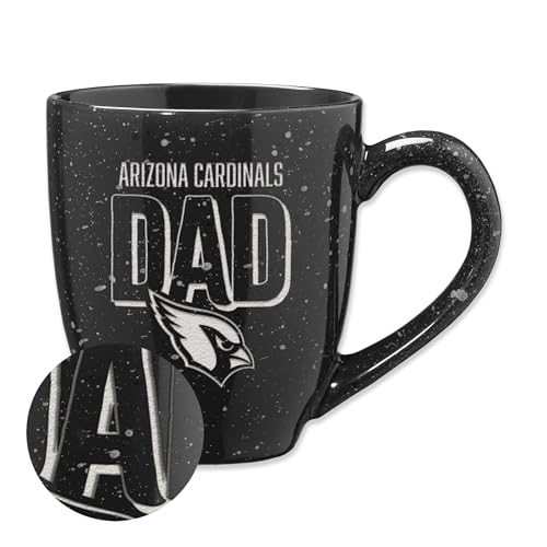 Rico Industries NFL Football Arizona Cardinals Dad Maroon 16 oz Team Color Lase…
