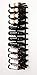 VintageView W Series Pro Wine Rack 4 - Metal Wall Mounted Wine Rack - Modern, Label Forward Wine Storage - Space Saving Wine Rack with 36 Bottle Storage Capacity (Matte Black)