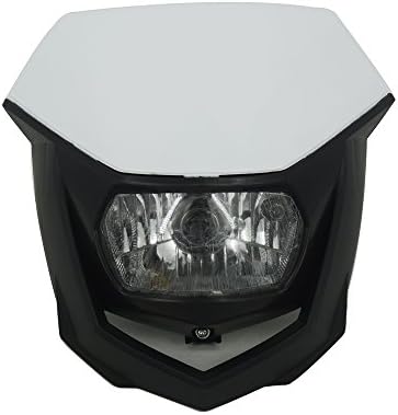 White Motorcycle Dirt Bike Headlights Headlamp StreetFighter for KTM Kawasaki Honda Yamaha Suzuki Enduro