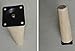 ASIBT Furniture Legs Attachment Plates Industrial Strength Mounting T-Plate 5/16