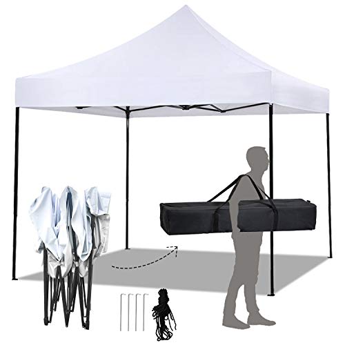 FDW Pop Up Canopy 10×10 Pop Up Canopy Tent Party Tent Ez Up Canopy Sun Shade Wedding Instan ...