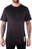IRON FIST BSB Wicking and Water Reactive Men Black Short Sleeves Athletic Tshirt (Medium)