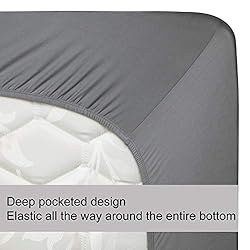 King Size Fitted Sheet Only - 4-Way Stretch Jersey