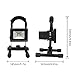 MEIKEE Rechargeable Work Light,10W Cordless Portable Outdoor LED Flood Light, 760 lumen, Daylight White, 6000K,Adapter and Car Charger Included, IP65 Waterproof, Outdoor Floodlight