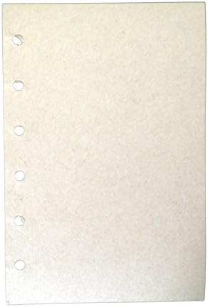 Meso 154 Sheets Leather Cover Loose Leaf Blank Notebook Journal Diary 6 Hole Inserts Plain White
