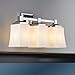 Brighton 3 Light Bathroom Vanity Fixture Chrome w/ Frosted Glass Linea di Liara LL-WL240-3-PC