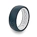 Groove Life Silicone Wedding Ring for Men - Breathable Rubber Rings for Men, Lifetime Coverage, Unique Design, Comfort Fit Mens Ring - Original Solid Anchor Size 10