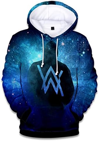 Alan Walker Neutral Hoodie 3D Printed Hooded Sweatshirt Unisex Fashion Hoodie Black-S