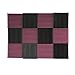 (12 Pk) Burgundy / Charcoal acoustic foam tiles soundproofing foam panels sound insulation soundproof foam padding sound dampening Studio sound proof padding 1