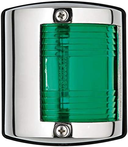 12m Starboard Navigation Light: Polished Stainless Steel