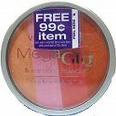 Mega Glo Pressed Powder Compact Pink (3-Pack)