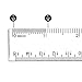 eBoot 3 Pieces Plastic Clear Ruler Straight Ruler Plastic Measuring Tool 2 Pieces 12 Inches and 1 Piece 6 Inches