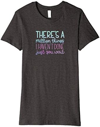 Womens Just You Wait ~ Hamilton Tee ~ T-Shirt Medium Dark Heather