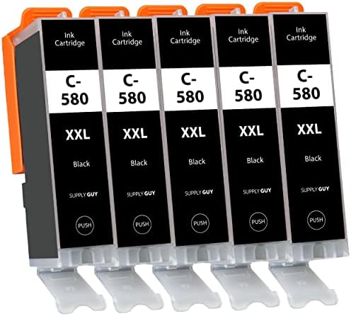 Supply Guy 5x PGI-580XXL Black Ink Cartridges for Canon Pixma TR TS Series