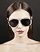 O2 Eyewear 97025 Premium Oversized Flat Aviator Mirrored Sunglass Womens Mens