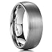 King Will TYRE 8mm Domed Matte Finish Tungsten Carbide Ring Wedding Band Comfort Fit