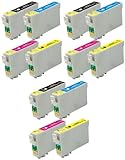 12 Pack Elite Supplies ® Remanufactured Inkjet Cartridge Replacement for #69 T069 T0691, Epson T069120 T069220 T069320 T069420 Works With Epson Stylus C120, Stylus CX5000, Stylus CX6000, Stylus CX7000F, Stylus CX7400, Stylus CX7450, Stylus CX8400, Stylus CX9400Fax, Stylus CX9475Fax, Stylus N10, Stylus N11, Stylus NX100,Stylus NX105, Stylus NX11, Stylus NX110, Stylus NX115, Stylus NX200, Stylus NX215, Stylus NX300, Stylus NX305, Stylus NX400, Stylus NX410, Stylus NX415, Stylus NX510, Stylus NX515, WorkForce 1100, WorkForce 1300, WorkForce 30, WorkForce 310, WorkForce 315, WorkForce 40, WorkForce 500, WorkForce 600, WorkForce 610, WorkForce 615 (3 Black, 3 Cyan, 3 Magenta, 3 Yellow)