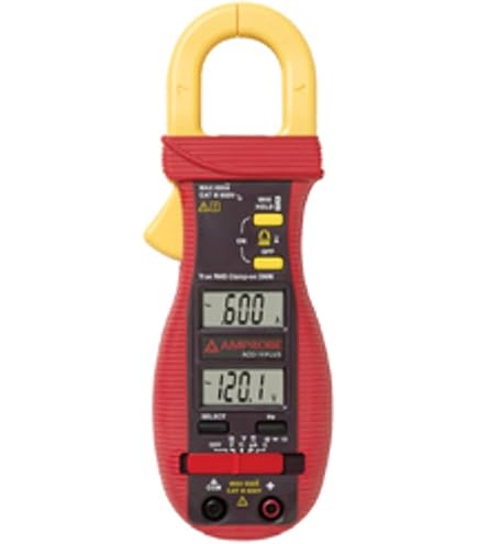 Beha-Amprobe AMP-220-EUR AC/DC Stromzange – 600A, TRMS, Mit Amp-Tip & Tiefpassfilter, CAT III 600V