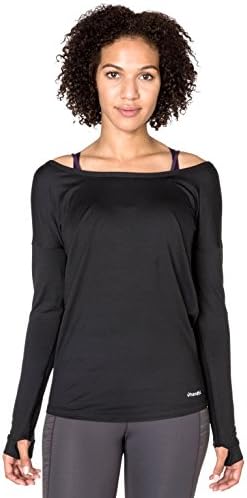 Handful Peek-A-Breeze Reversible Long Sleeve Moisture Wicking Top