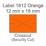 Orange Labels for Contact Label Gun Models 6.18 & 7.18 (CGX1812)