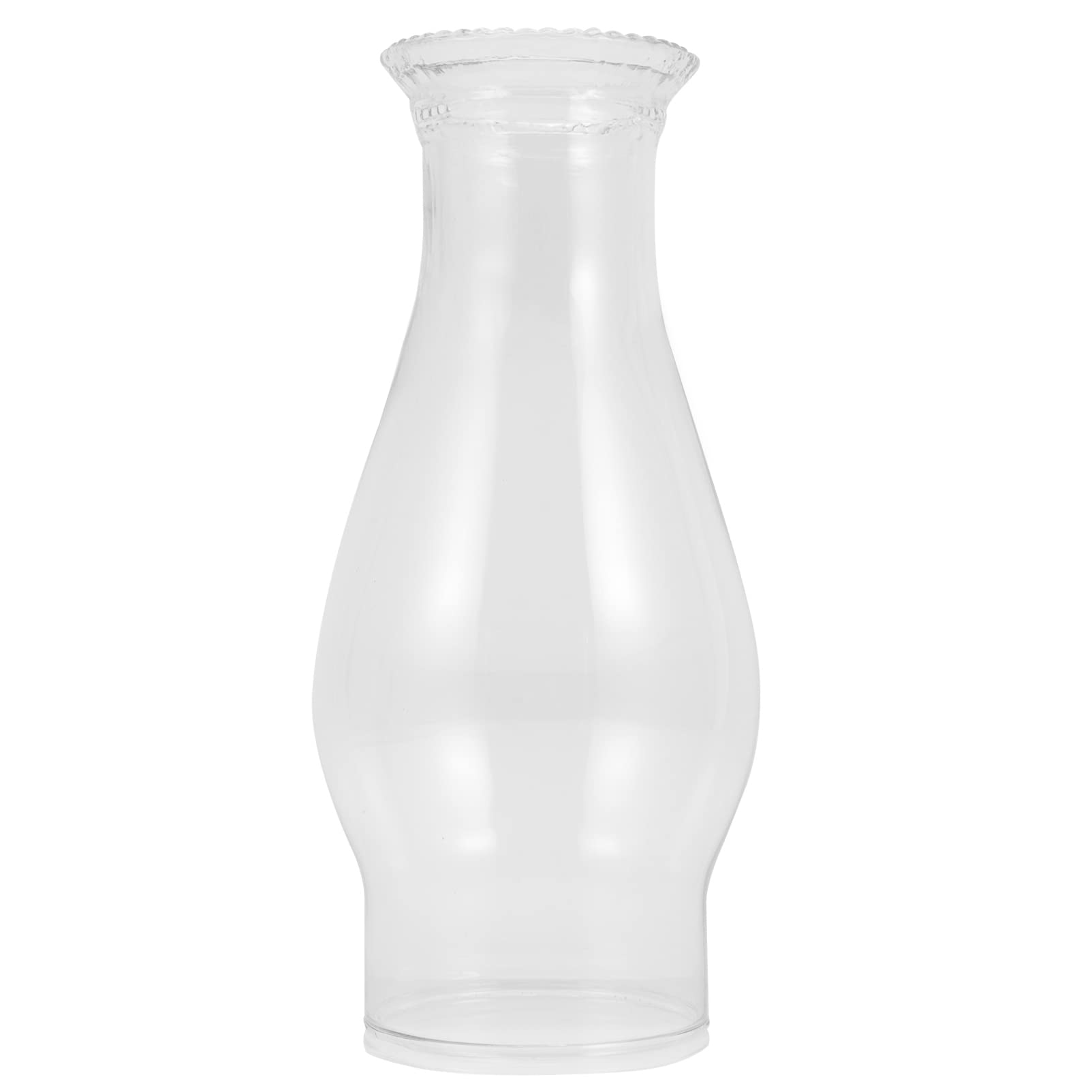 OSALADI Small Lamp Shades Glass Lamp Chimney, Oil Lamp Chimney Transparent Retro Glass Lamp Shade Replacement Oil Light Accessory Cover for Vintage Oil Lamps Old Fashioned Glass