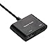 Lightning To HDMI Adapter, Lightning Digital AV Adapter with Power Supply Port For iPhone/iPad/ iPod Models, 1080P HD, Support iOS 11 and Before, No APP Needed (Black)