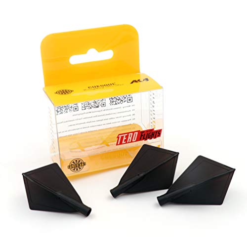 CUESOUL TERO AK4 Black Dart Flights Diamond Shape,Set of 3 pcs(CS-AK4+1ZSYS)