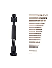 Katurn Pin Vise Hand M2 - Juego de brocas de precisión para bisutería, modelado (0.020-0.126 in)