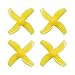 Humming FPV Props 20pcs 40mm 4-blade Micro Whoop Propellers with 1.0mm Shaft for Inductrix FPV Plus Kingkong Tiny 7 etc