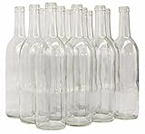 Home Brew Ohio 6 Gallon Bottle Set: Clear Claret/Bordeaux (36 Bottles)
