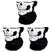 CIKIShield Seamless Skull Face Mask Bandana Motorcycle Face Masks Skeleton Face Shield (3pcs-white)