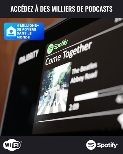WiFi Internet Radio Tuner, Dab Plus FM Radio Adapter, Bluetooth 5.2 | MAJORITY Robinson | Spotify Connect | Dab Tuner for HiFi System | Color Screen, Remote Control | Active Speaker Required